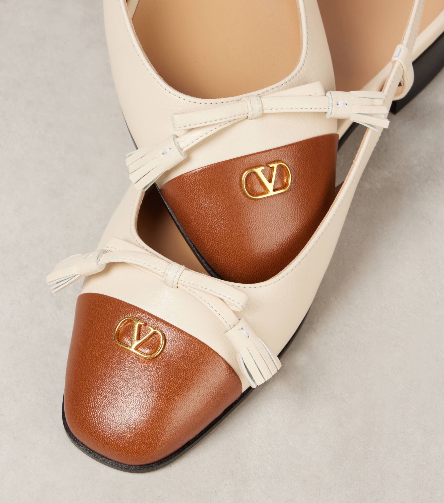 Valet Du Roi 25 leather slingback pumps - 5