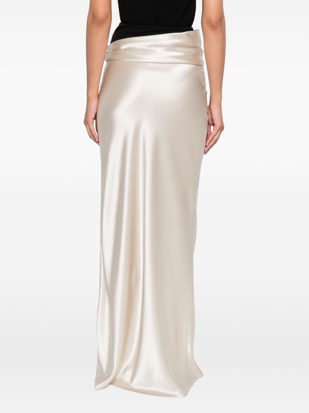 Letto draped-detail maxi skirt - 4