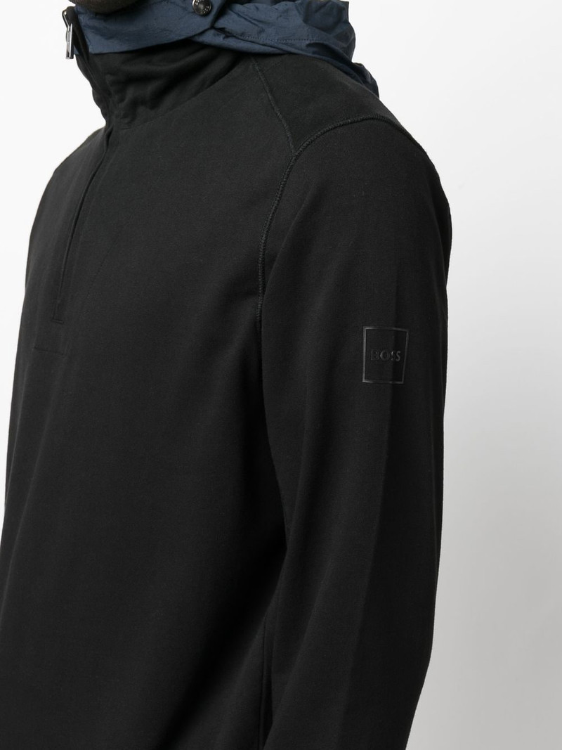 high-neck hooded sweatshirt 5