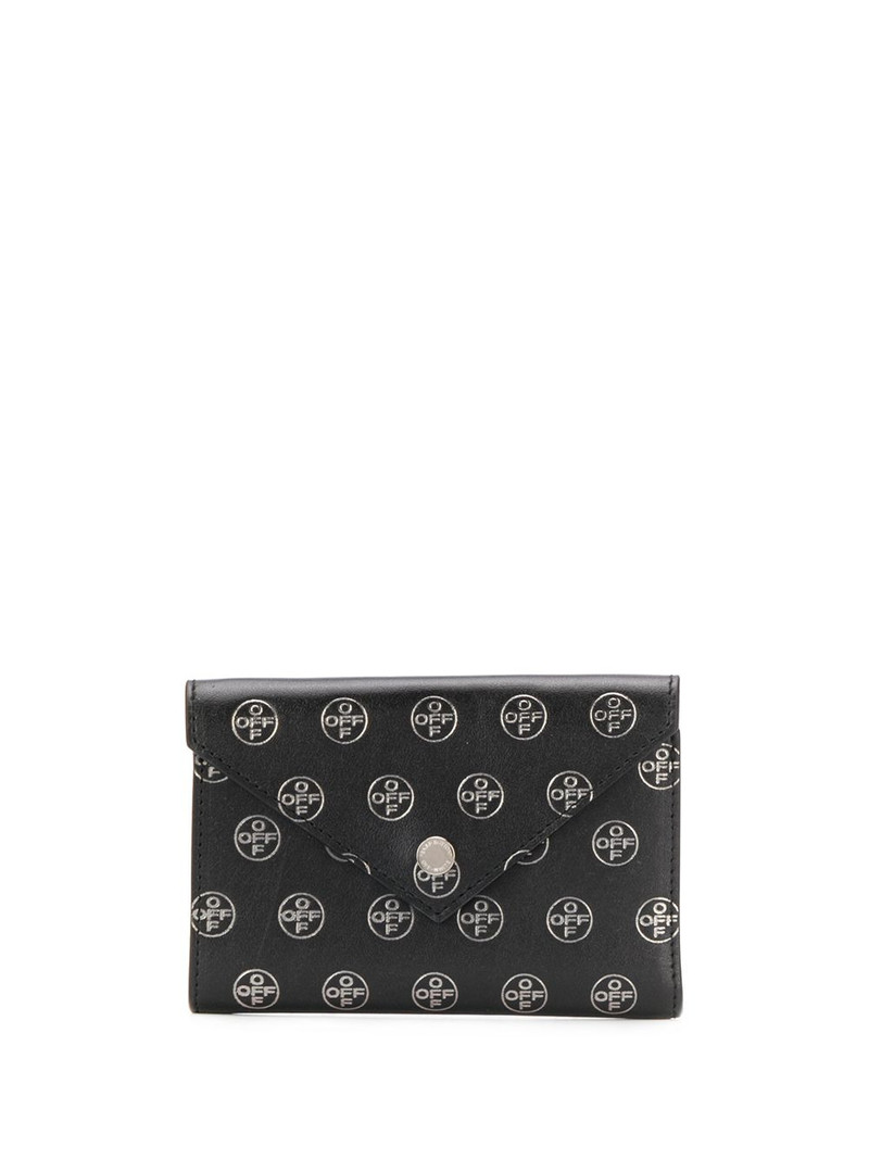 embossed logo envelope-style cardholder 1