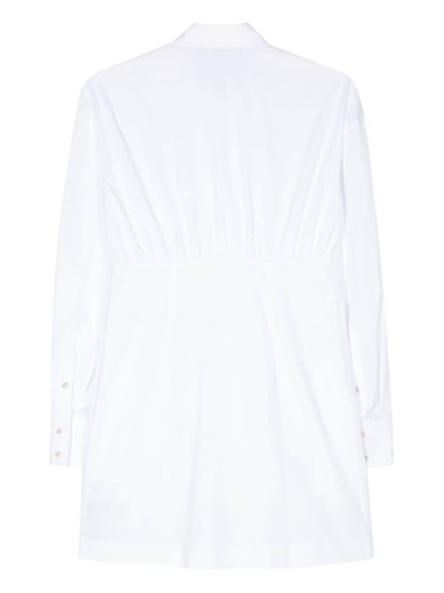 DSQUARED2 logo-plaque cotton shirt dress outlook