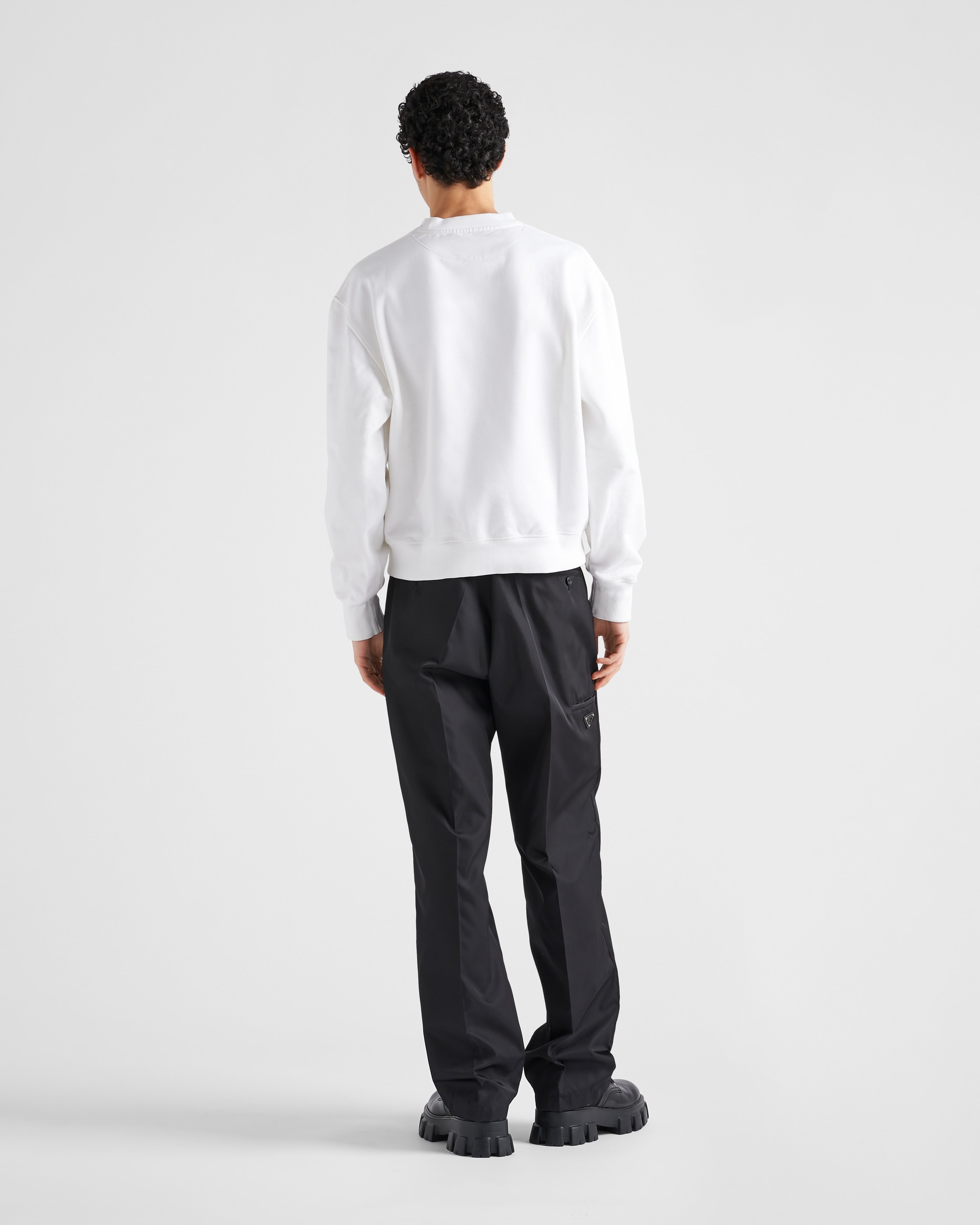 Printed cotton fleece sweatshirt - 5