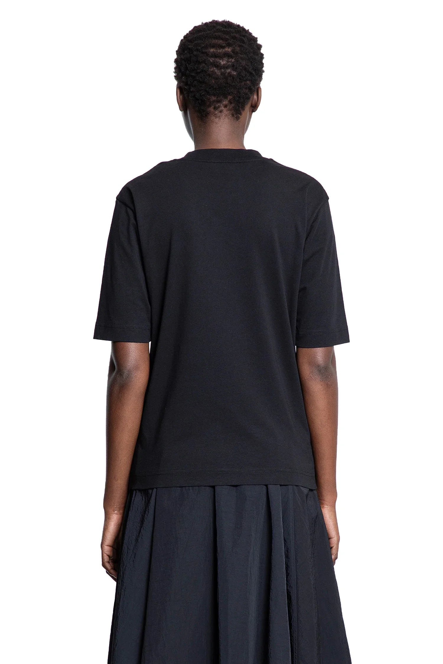 Blurred-Logo-Cotton-T-Shirt - 3