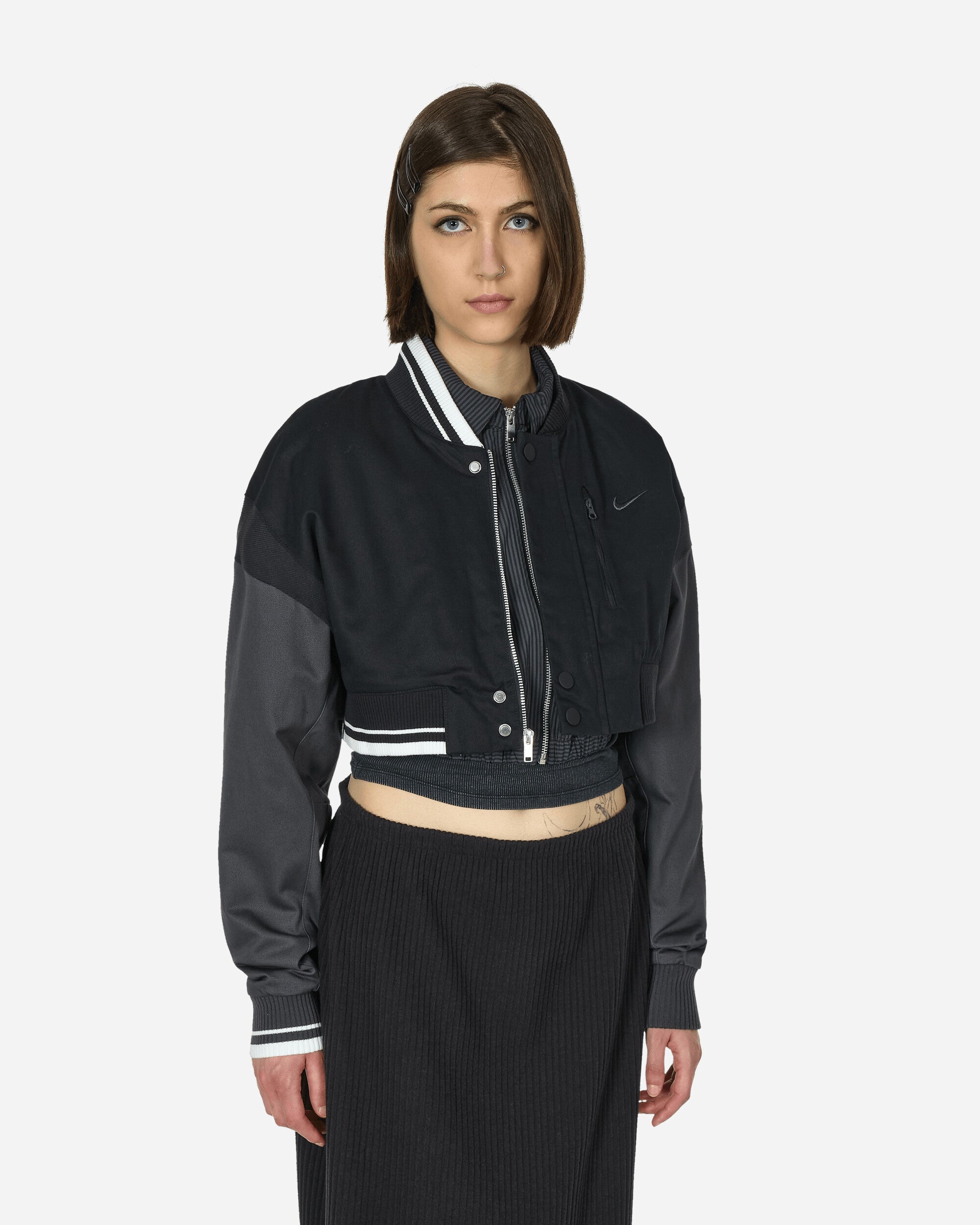 Destroyer Cropped Canvas Jacket Black / Anthracite - 1