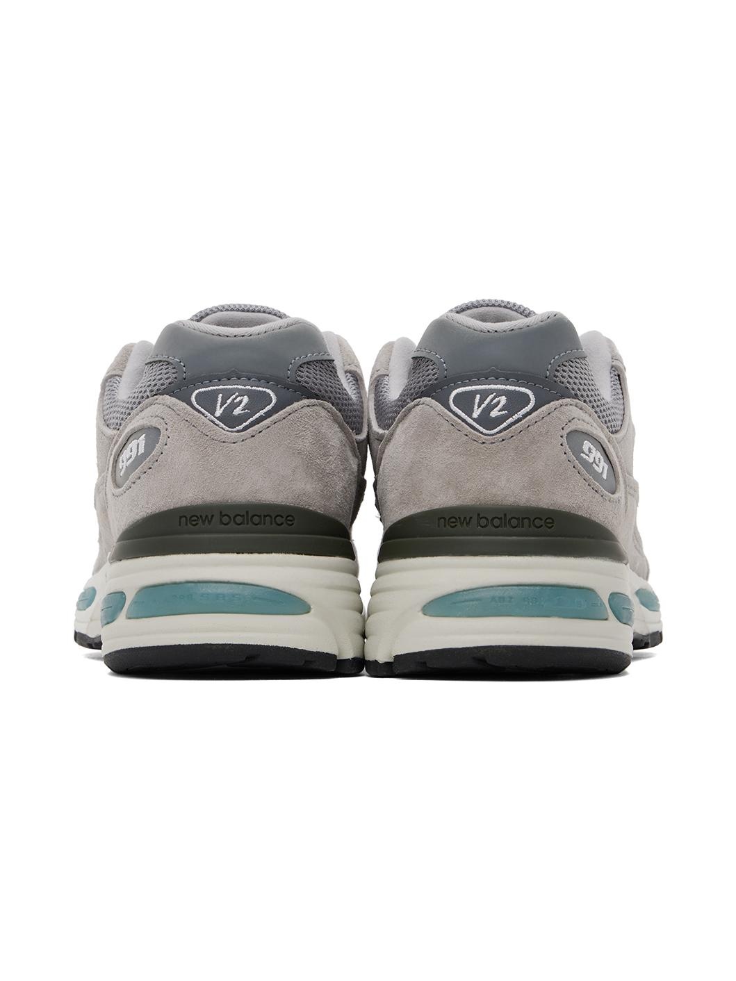 Gray 'MADE in UK' 991v2 Sneakers - 2