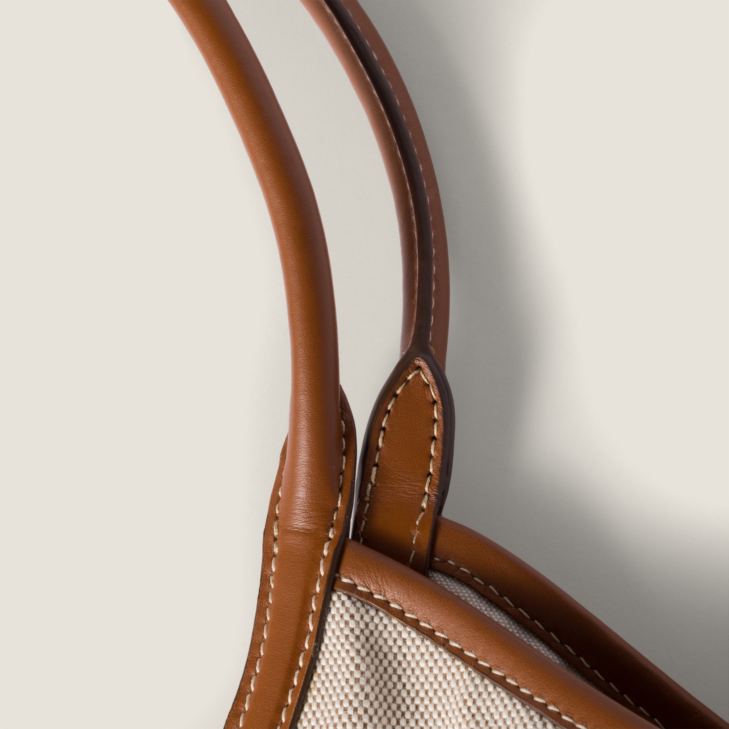 IVY canvas and leather tote bag - 7