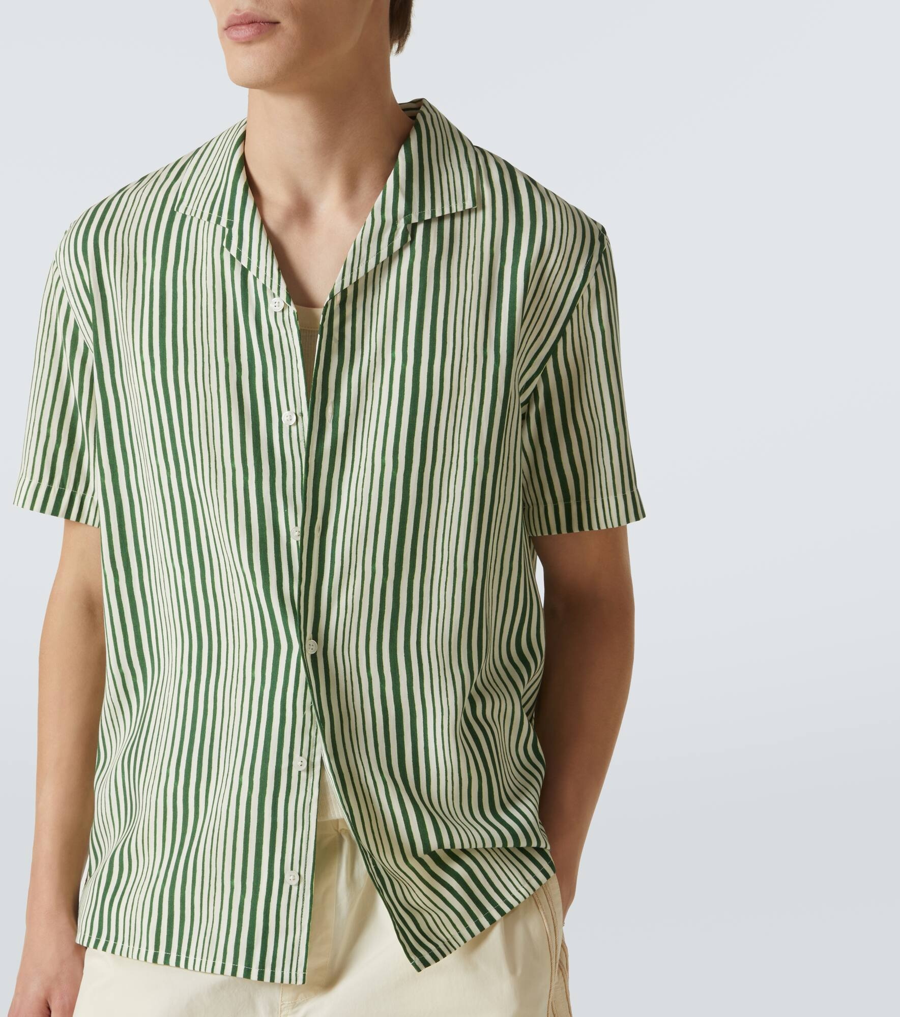 Hibbert striped bowling shirt - 5