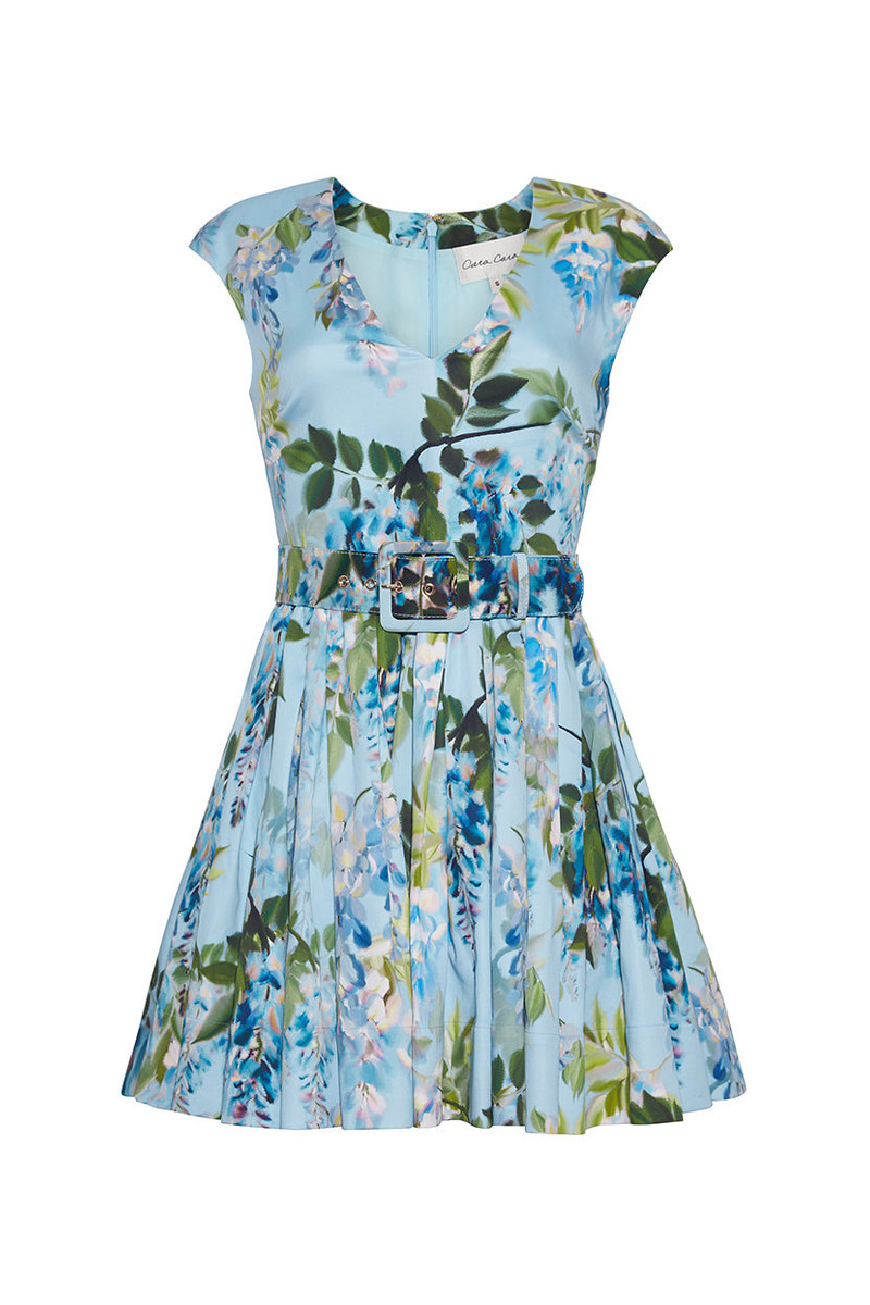 Rosalia Dress Ethereal Ease—Sculpted Shoulders and a Cinched Waist for Effortless Femininity 1