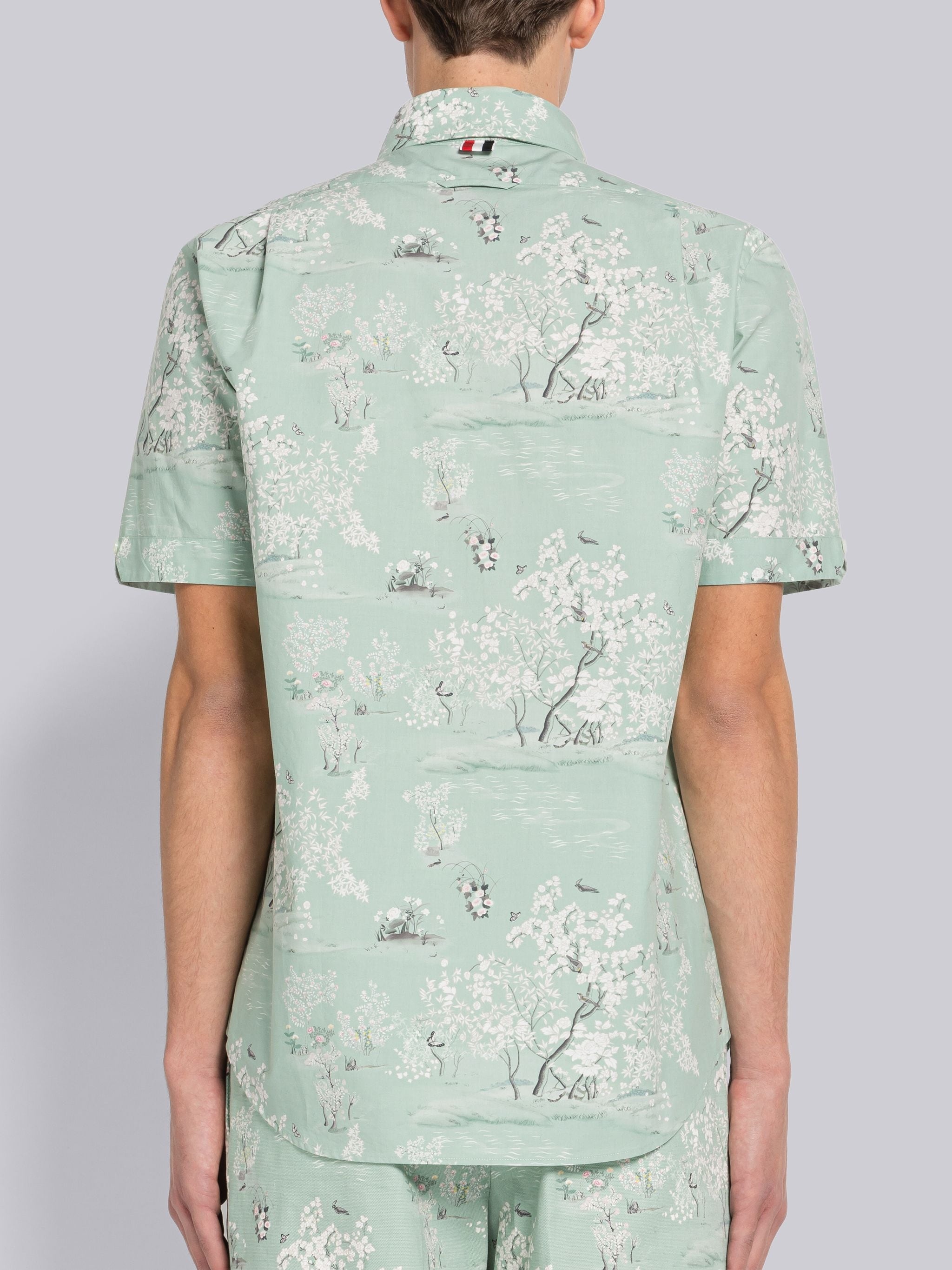 Poplin Toile Button Down Short Sleeve Shirt - 4