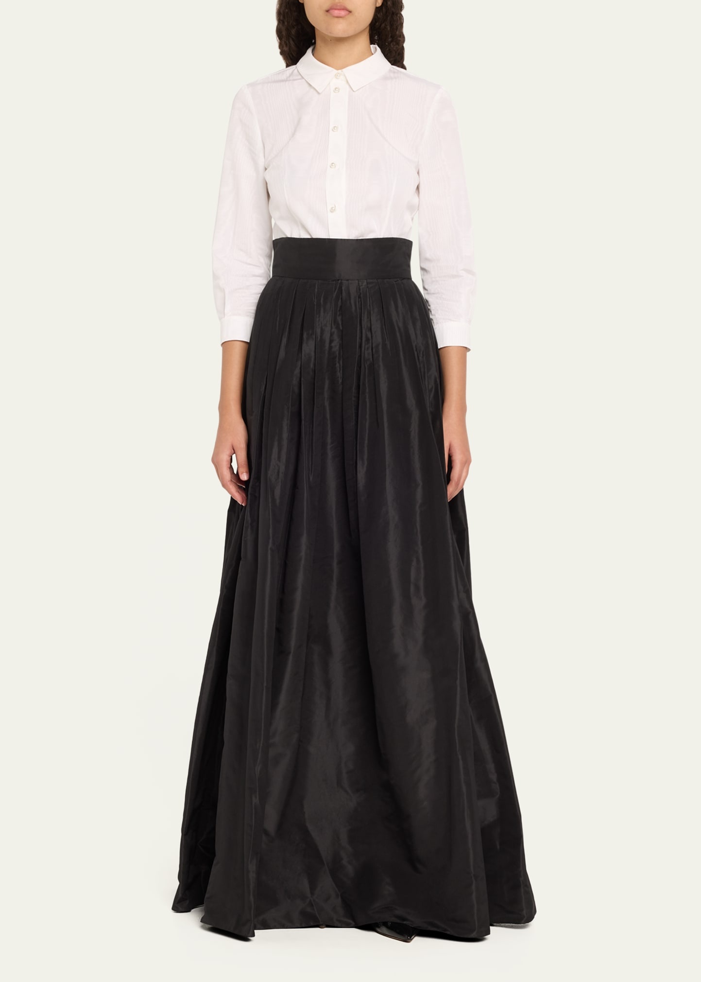 Pleated Silk Ball Skirt - 2