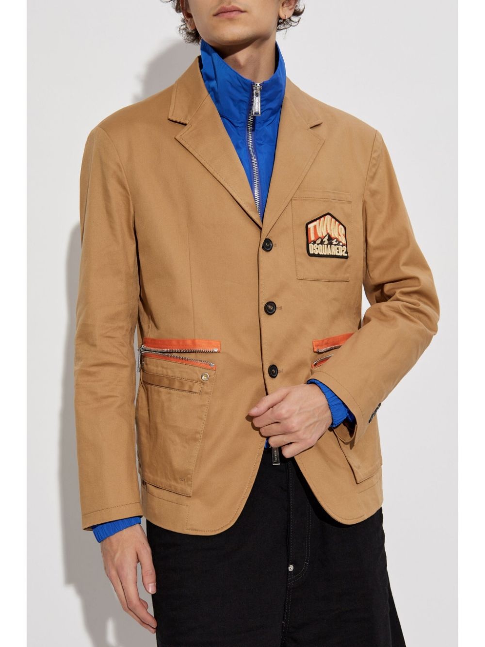 logo-patch blazer - 3