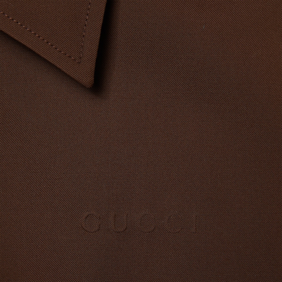 Embossed wool twill zip jacket - 6