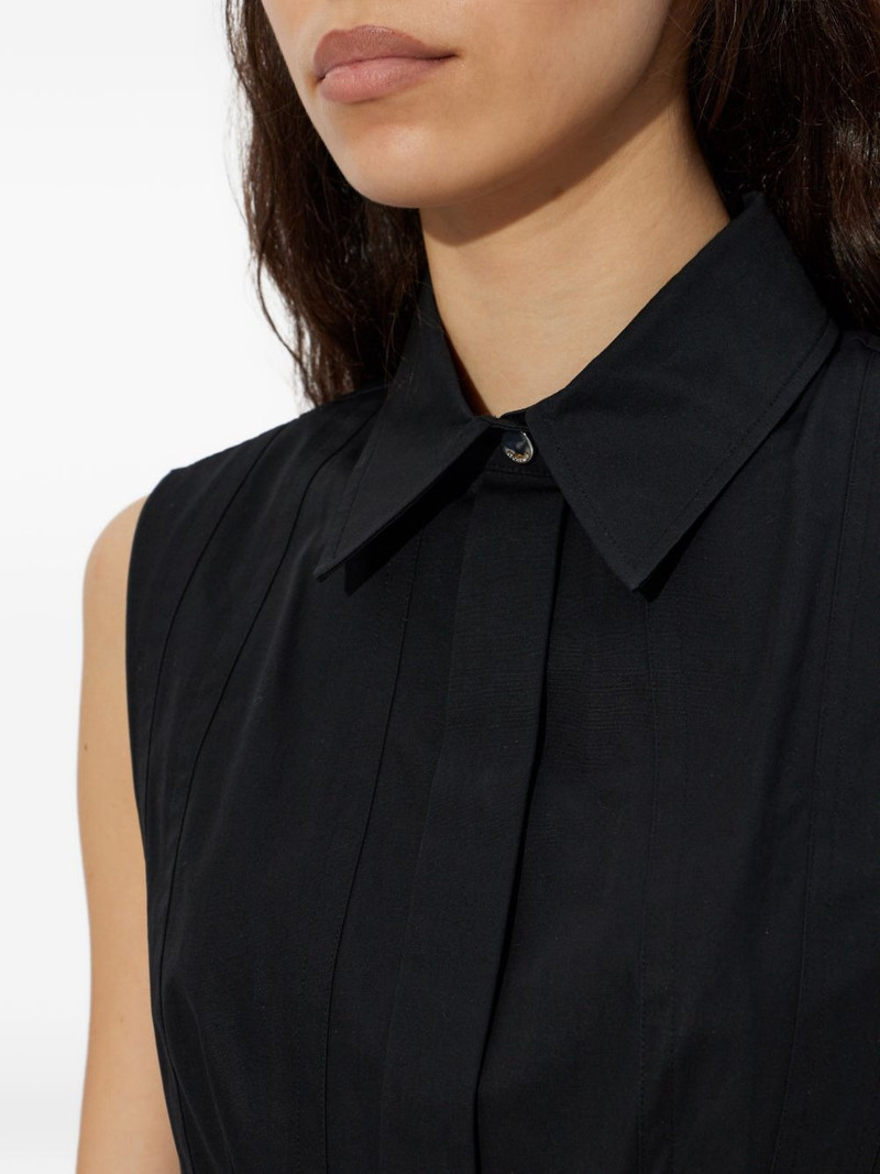 Certosa pleated-detail shirt 5