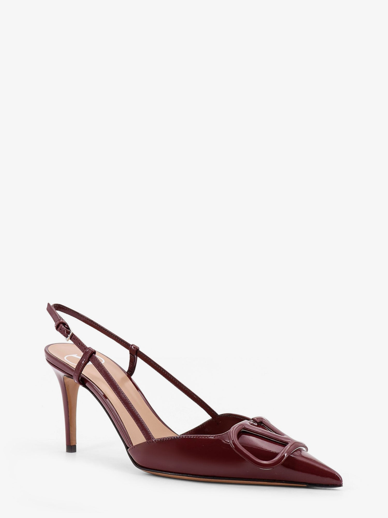 VALENTINO GARAVANI PATENT LEATHER SLINGBACK PUMPS - 3