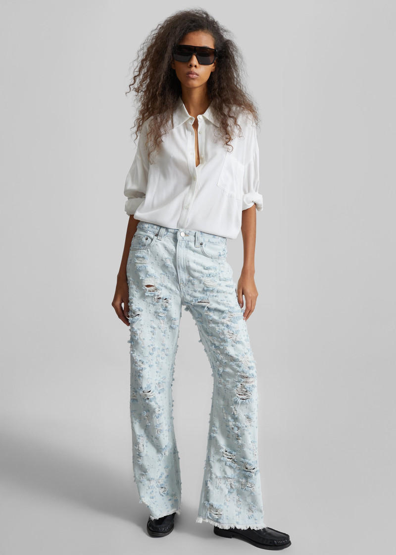 Haikure Winny Jeans - Light Blue Destroy 5