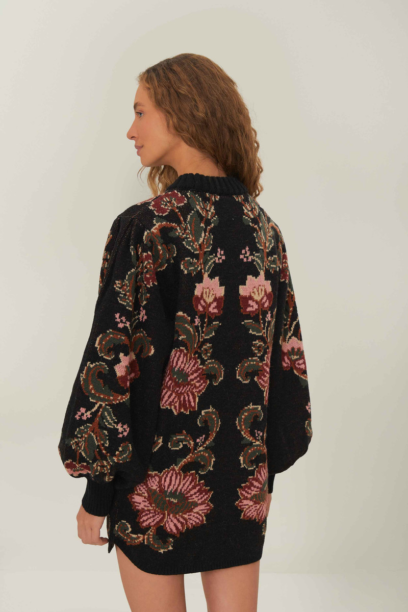Black Ravenala Knit Mini Dress 3