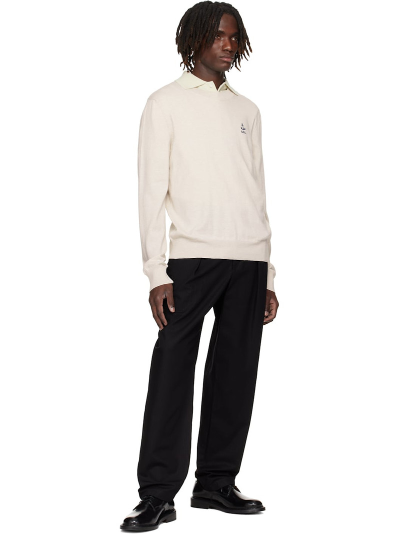 A.P.C. Off-White Gabin Sweater outlook