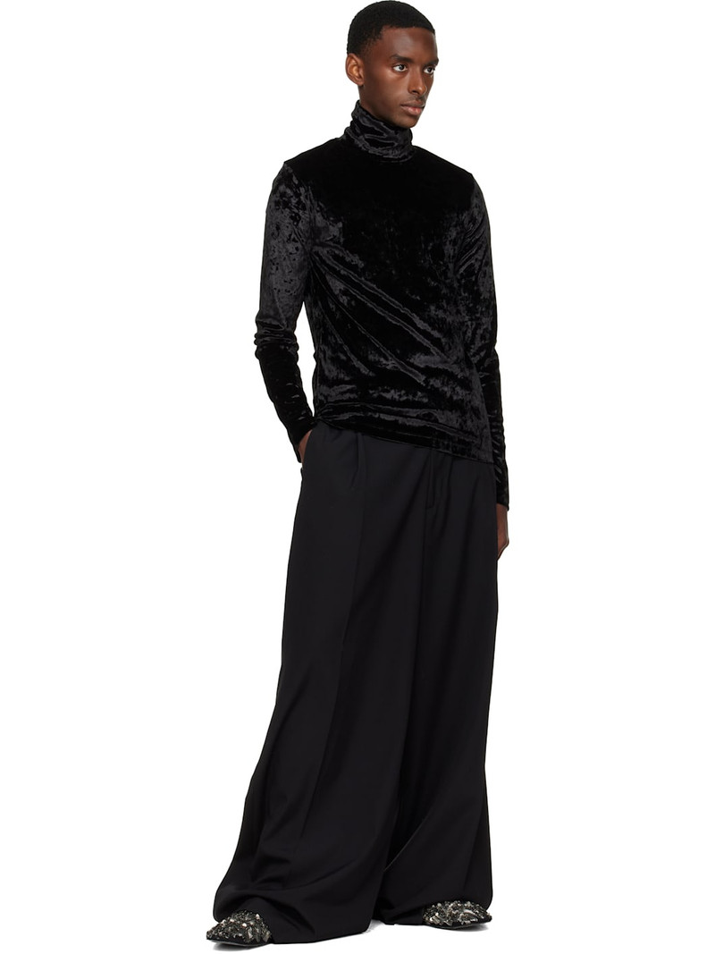 Dries Van Noten Black High Neck Top outlook