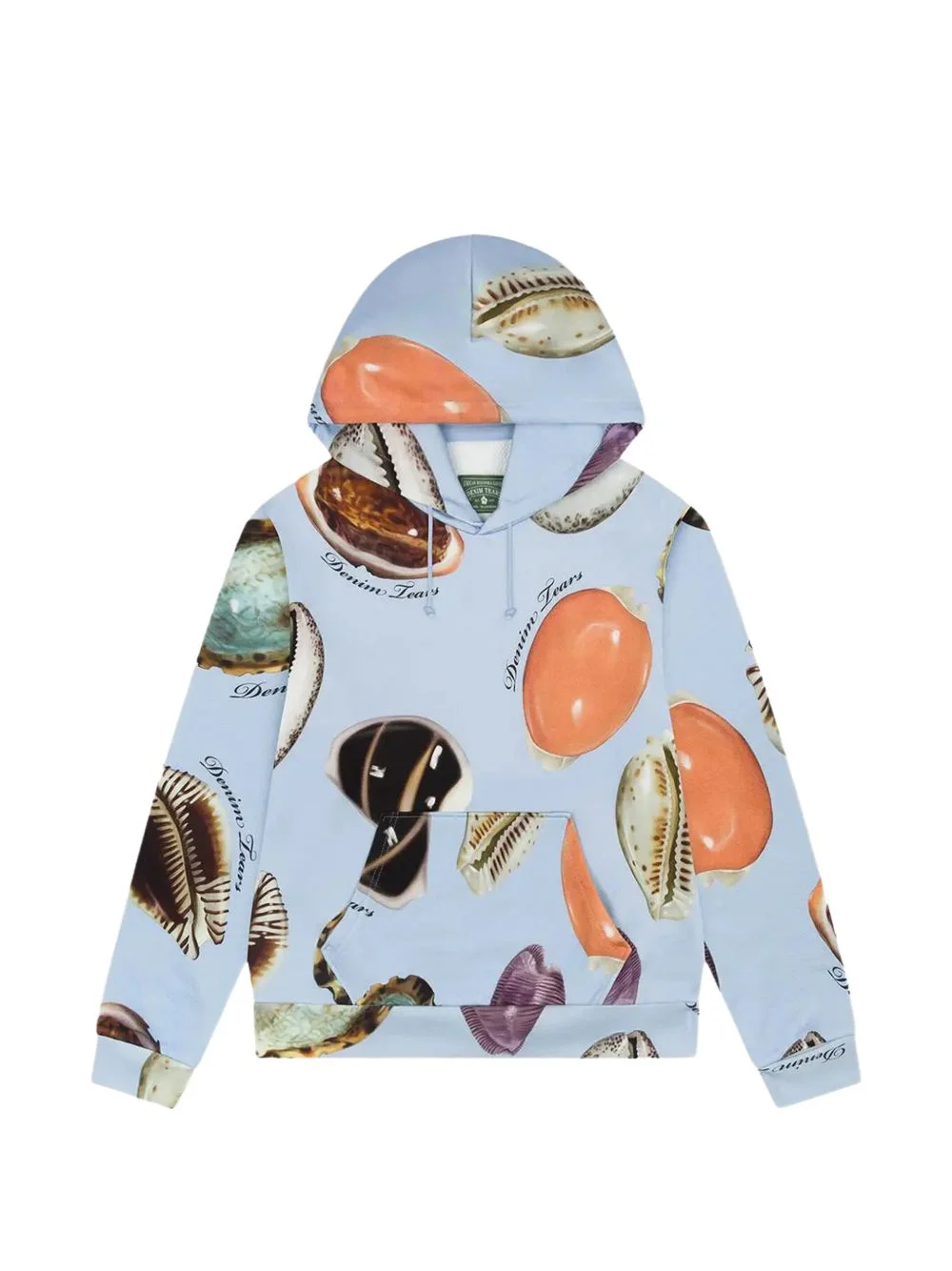 Shell printed hoodie - 1