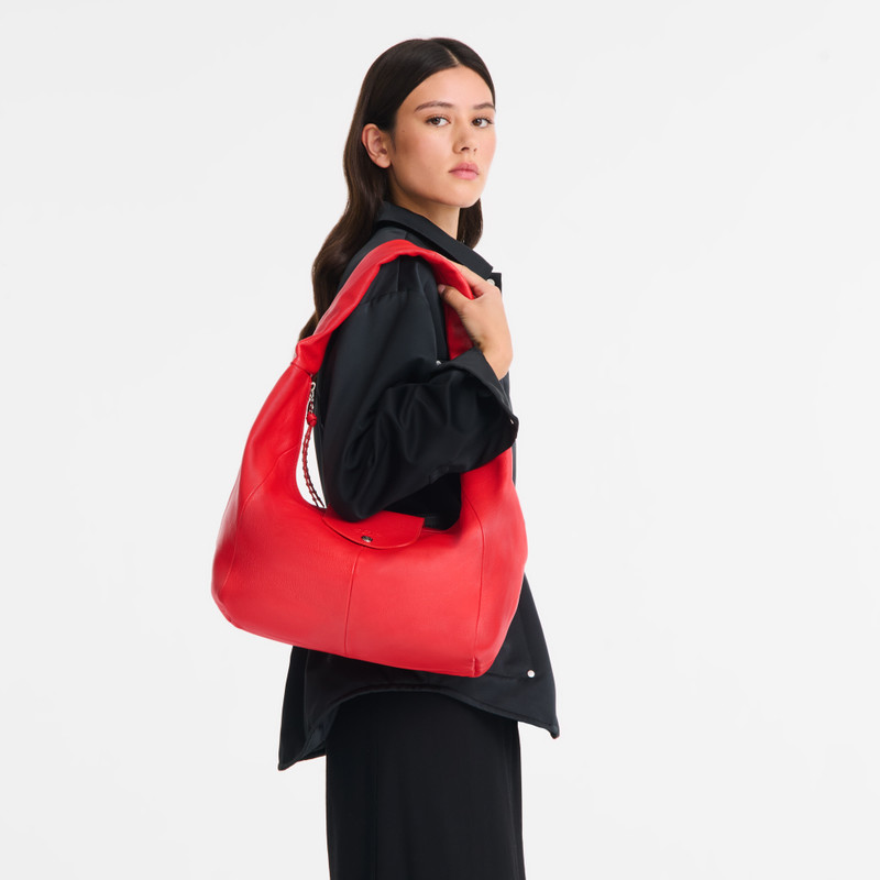 Longchamp Le Pliage Xtra L Hobo bag Red - Leather outlook