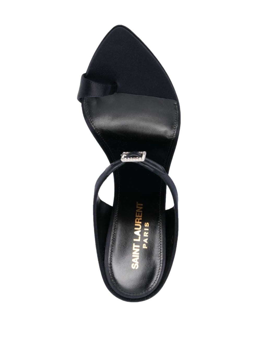 120mm satin leather mules - 4