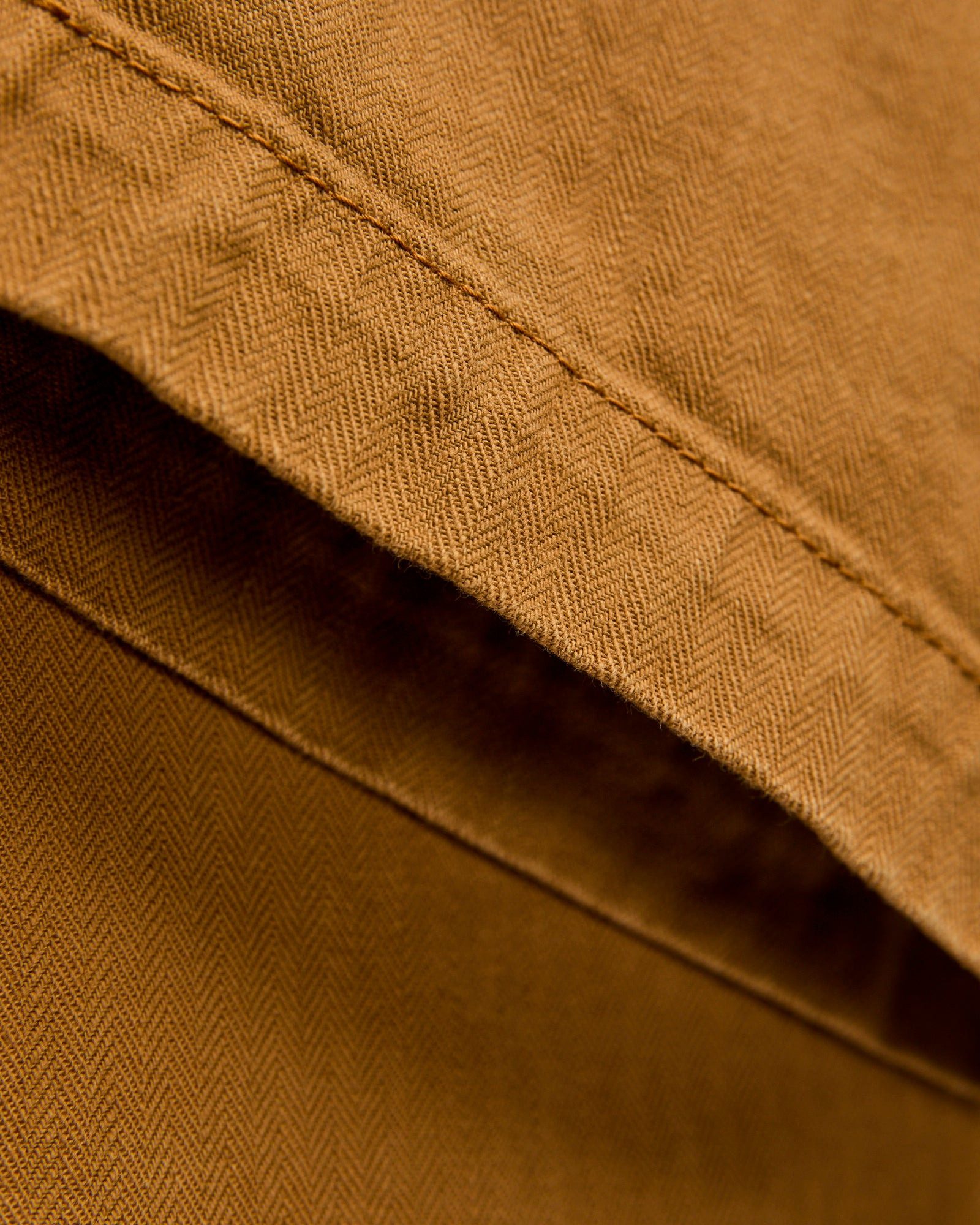 Sulfur Dye Herringbone Work Pants in Camel - 8