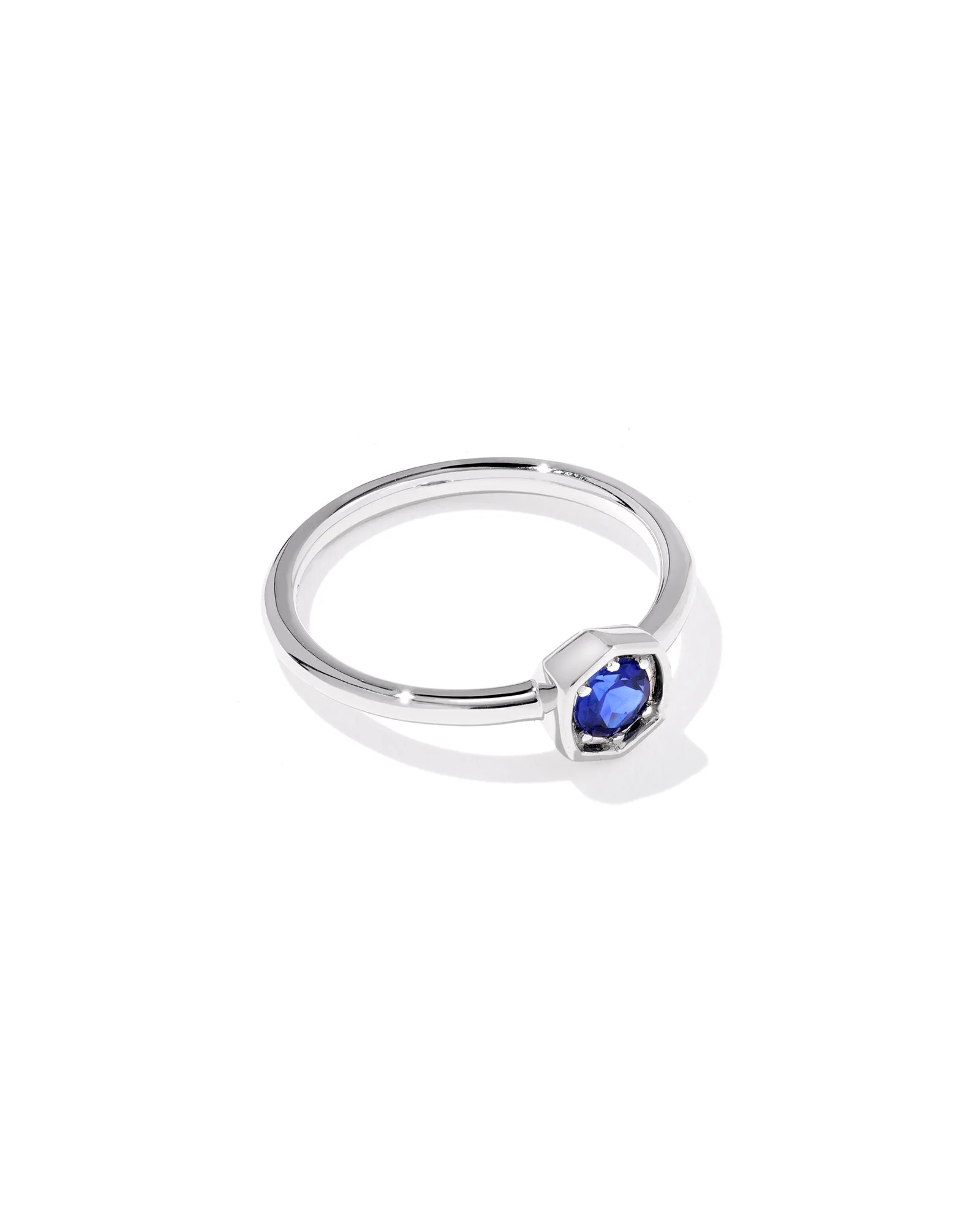 0.36 ct Lab Grown Gemstone Davie 14k White Gold Band Ring - 1
