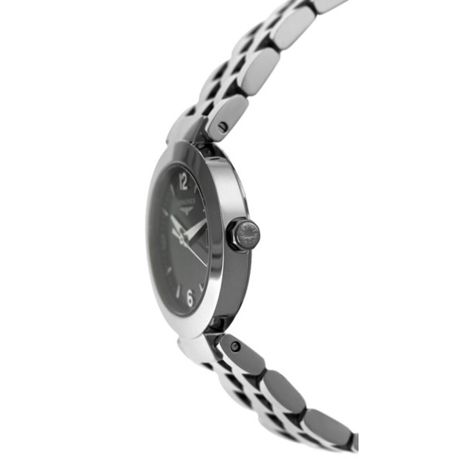 Pre-owned Longines Dolcevita Quartz Black Dial Ladies Watch L5.175.4.56.6 - 4
