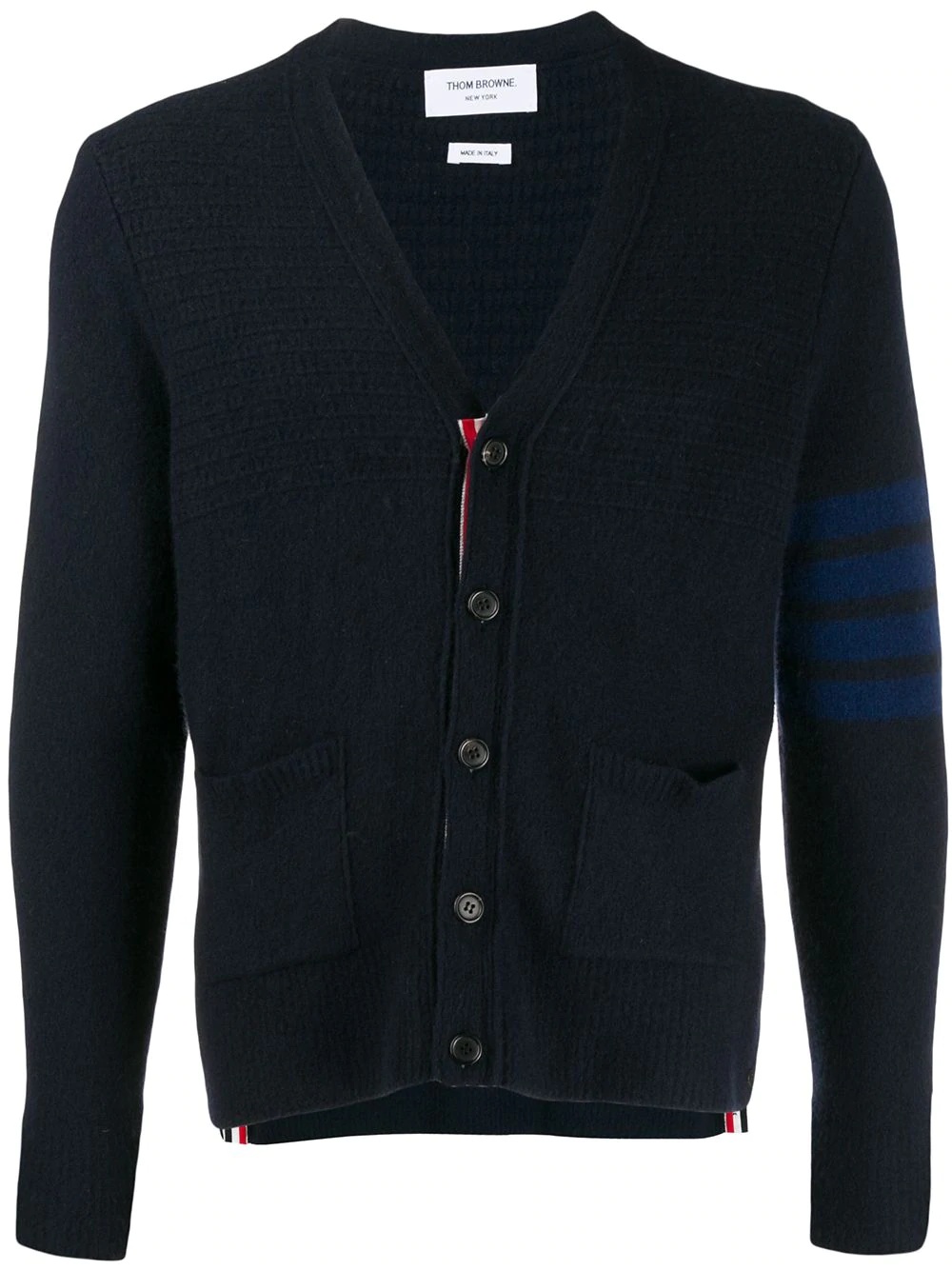 4-Bar V-neck cardigan - 1