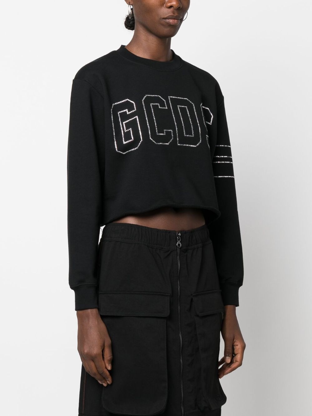 crystal-logo cropped jumper - 6