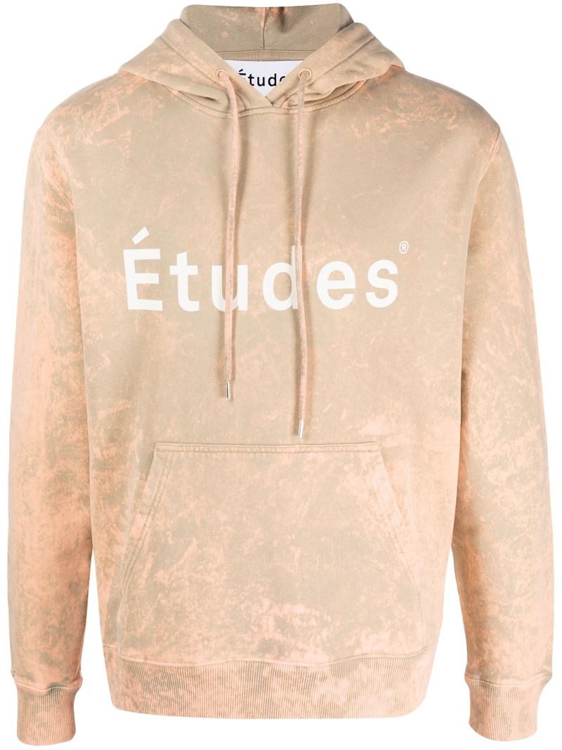 logo-print organic cotton hoodie 1