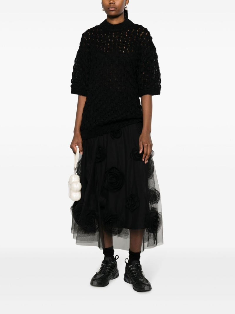 Simone Rocha fisherman's knit short-sleeve top outlook