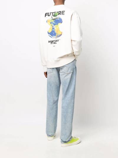 MSGM apple crew-neck sweatshirt outlook