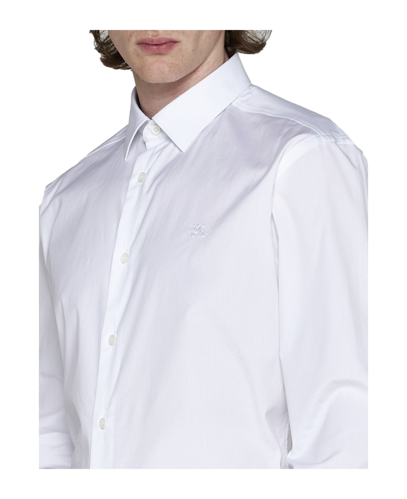 Sherfield Shirt In White Cotton - 4