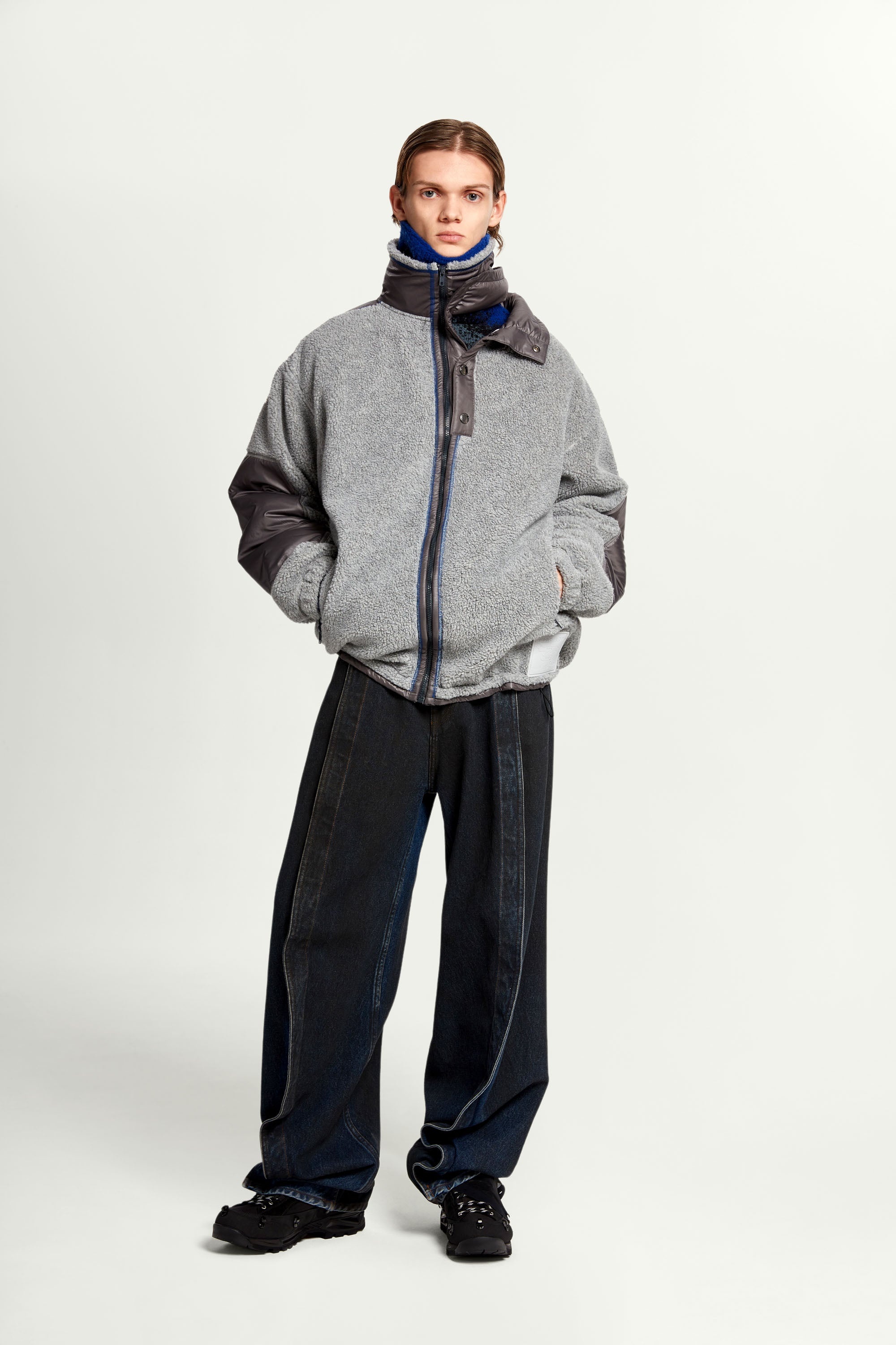 Double Collar Fleece Jacket - 5
