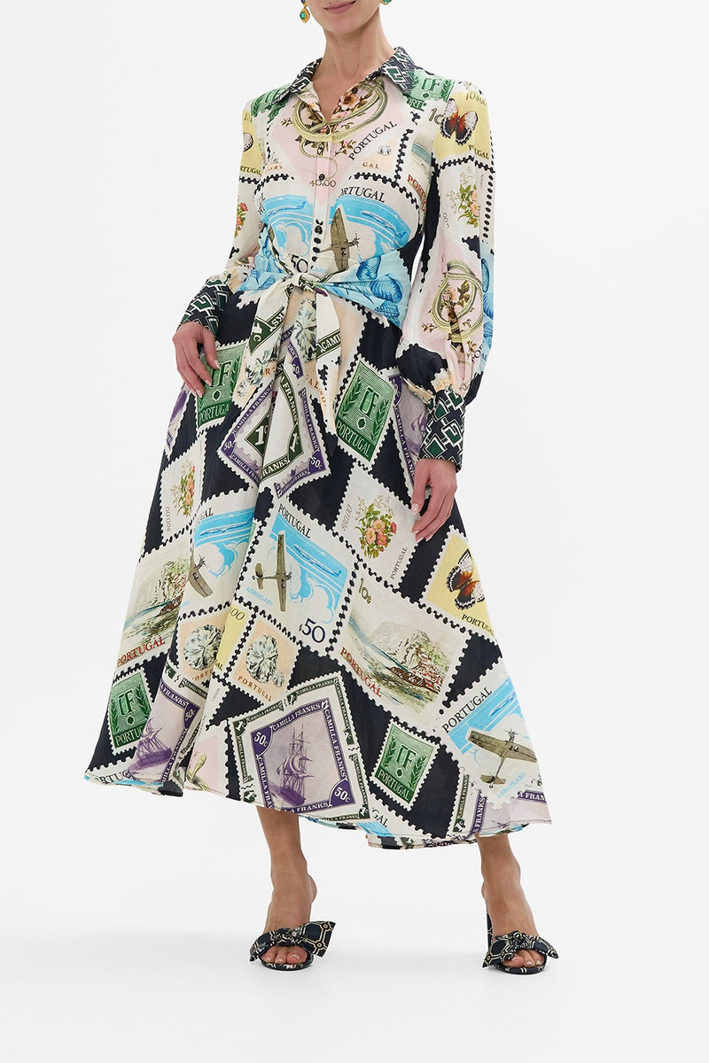 CAMILLA WAIST TIE SHIRT DRESS outlook