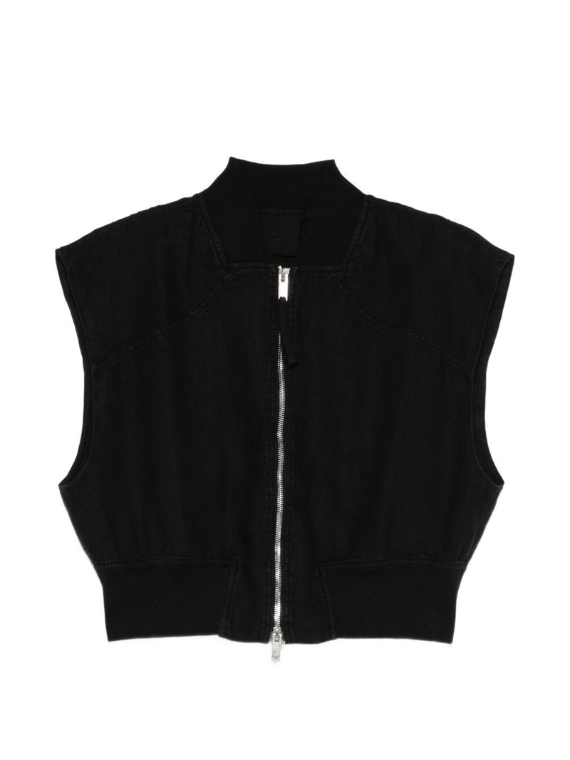 zip-up linen jacket 1