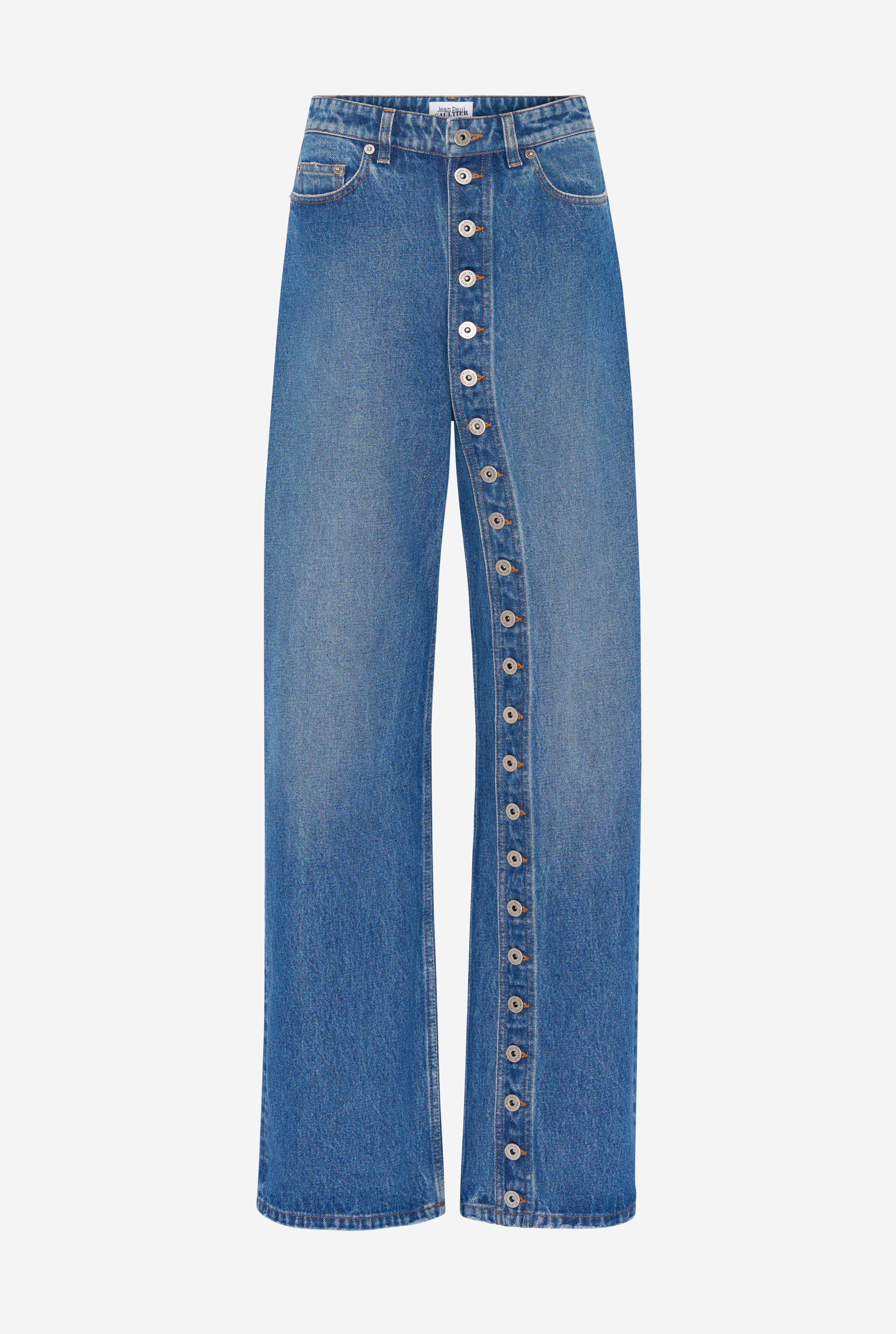 THE BUTTONED DENIM JEANS - 5