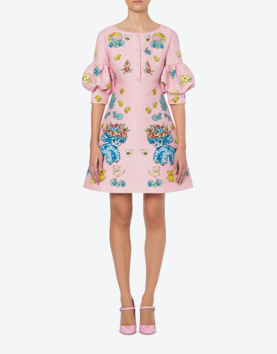 Moschino CALICO ANIMALS DUCHESSE DRESS outlook