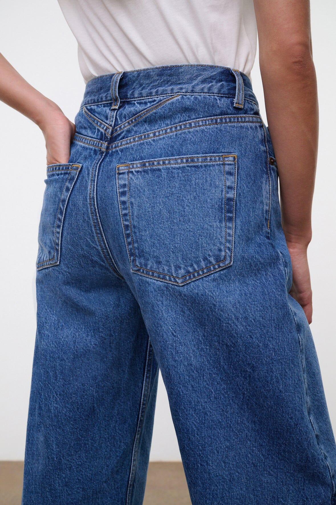 STAUD JACKSON BARREL JEAN VINTAGE WASH - 5