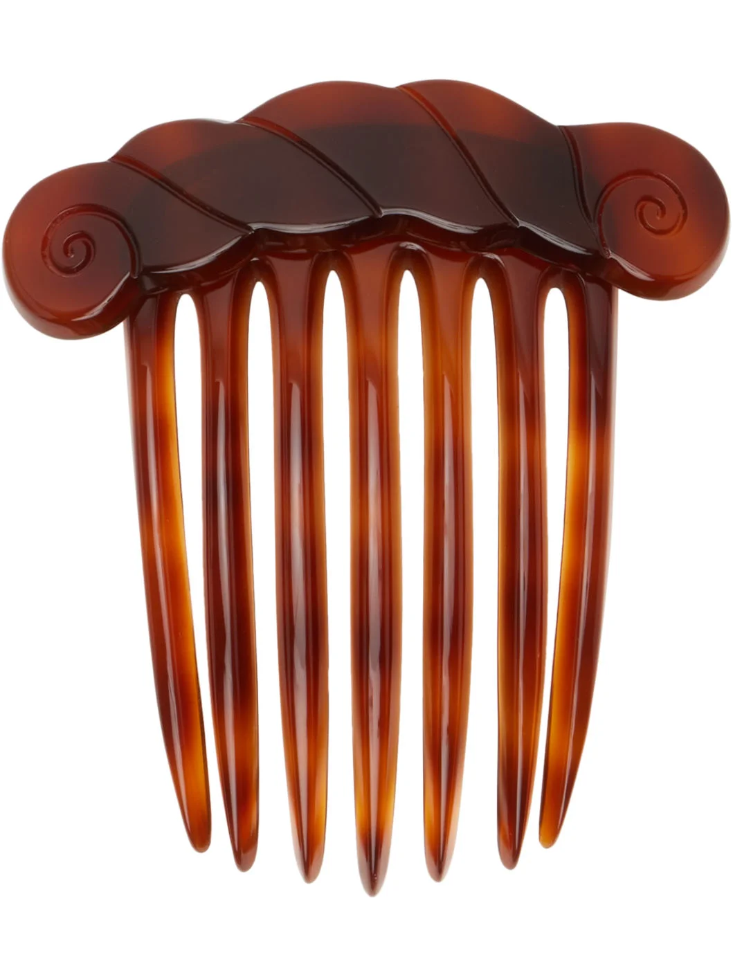 Brown Rivoli Comb Clip - 1