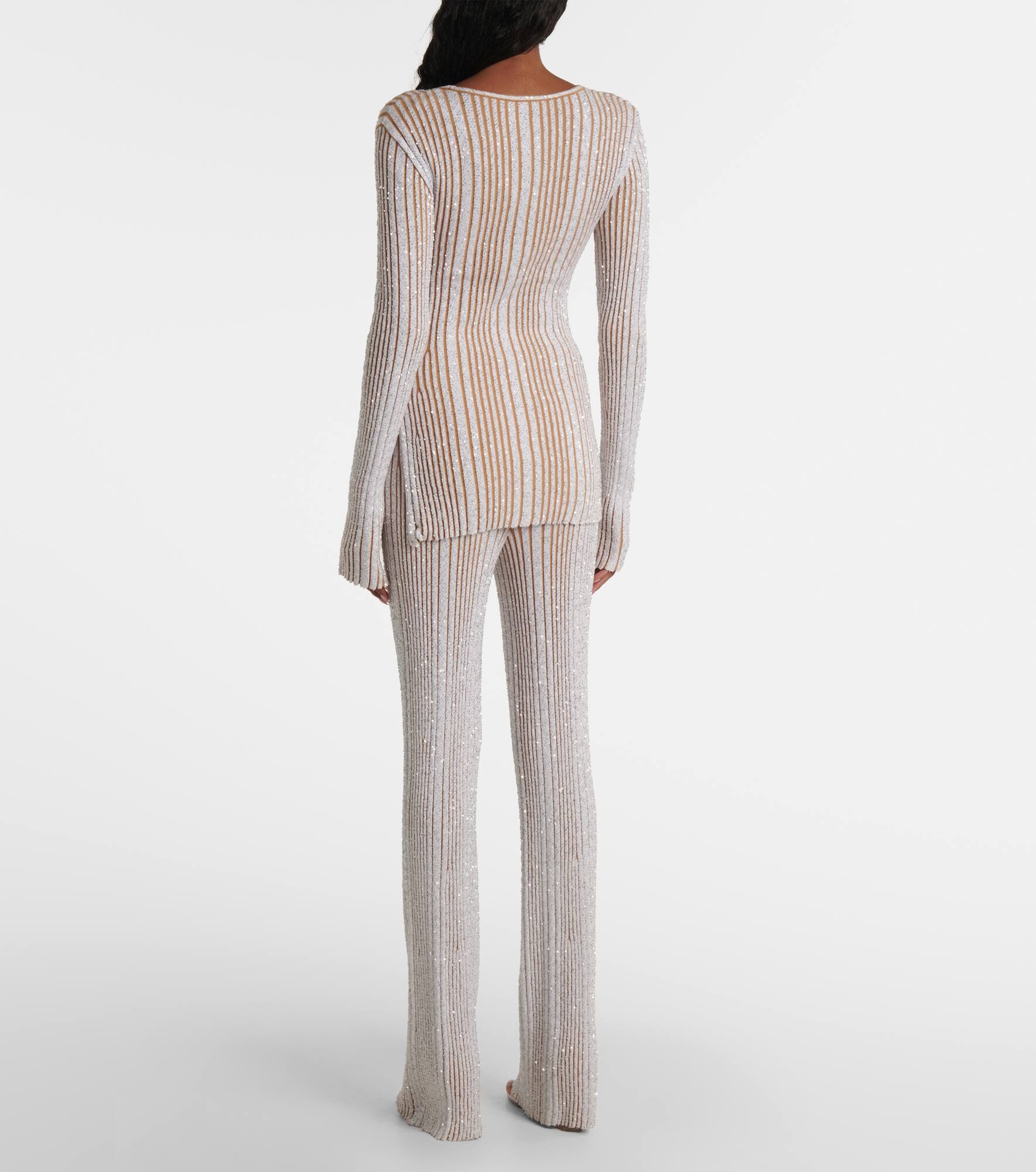 Sequined striped sweater - 3