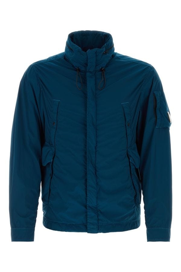 C.P. Company Man Blue Stretch Nylon Jacket - 1