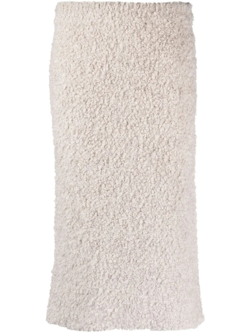 alpaca wool-blend midi skirt - 1