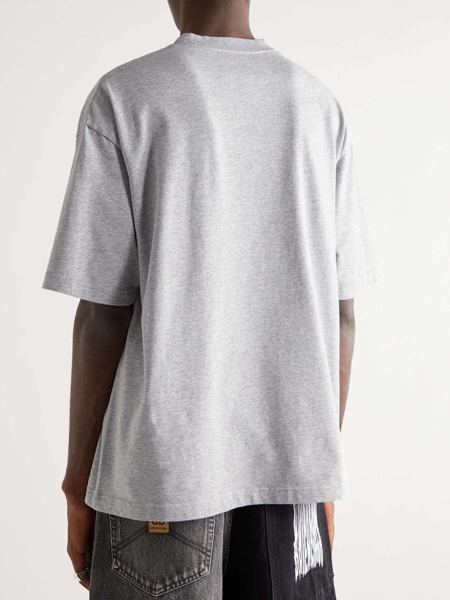 Oversized Logo-Embroidered Cotton-Jersey T-Shirt - 4