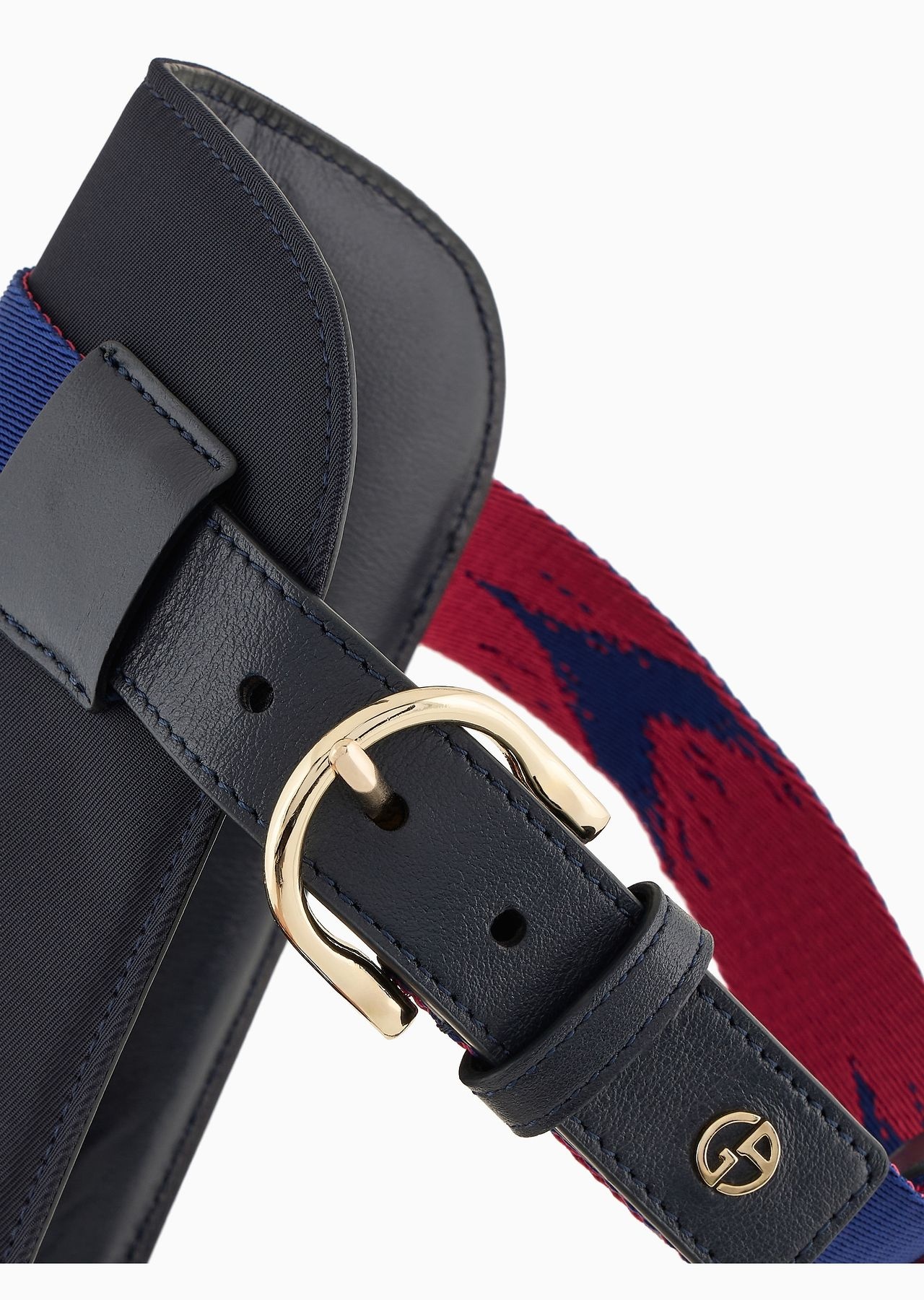 Poldo x Giorgio Armani harness in Ikat jacquard and leather - 2