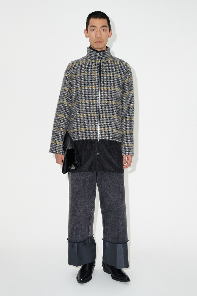 Our Legacy Shrunken Fullzip Polo Prenzlauer Houndstooth outlook