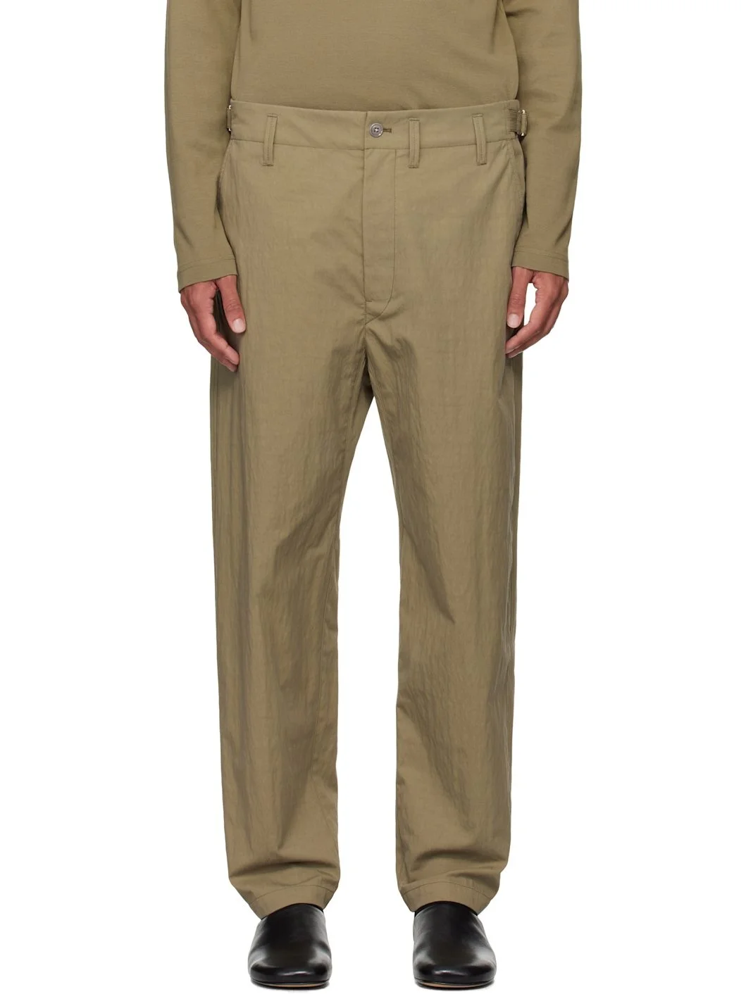 Khaki Carrot Trousers - 1