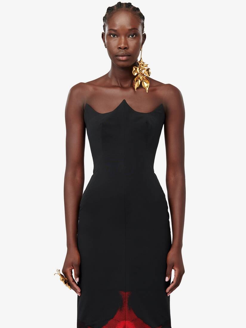 Women's Ghost Orchid Evening Dress in Black/red - 5