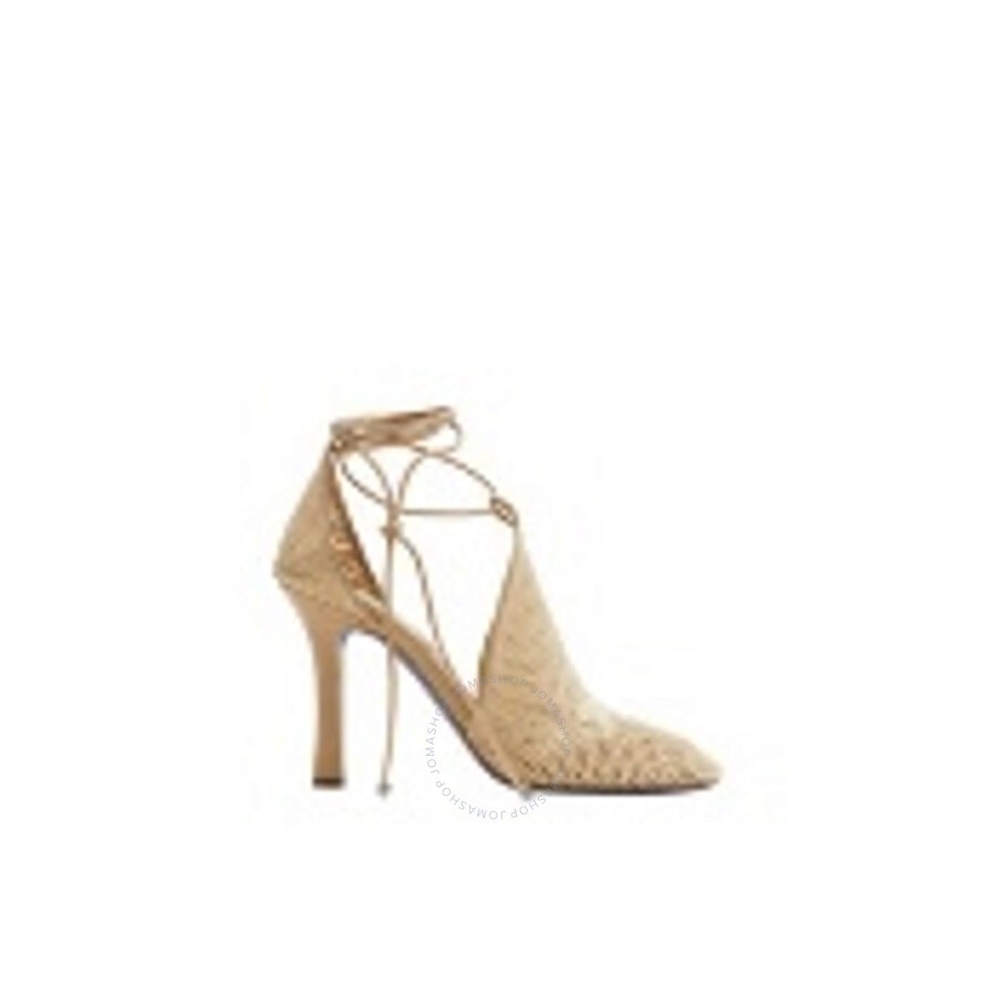 Burberry D'Orsay Mesh Tie Pumps - 1